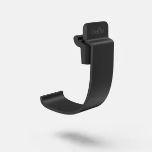 | Lode | Hanging Hook | Desk Hook for Headset, Handbag, and Accessories, Holds up to 10 kg (22lb), Exquisite Craftsmanship to Enhance Any Desk, Elegant and Discreet (Black)