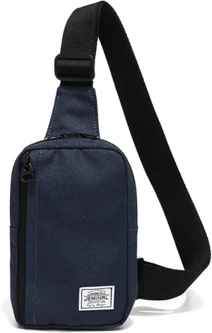 ＪＭ ＪＥＭＩＮＡＬ 杰米路 Shoulder Crossbody Bag Hiking Backpack Travel Bag Men Women Sling Backpack Multifunctional (Blue)