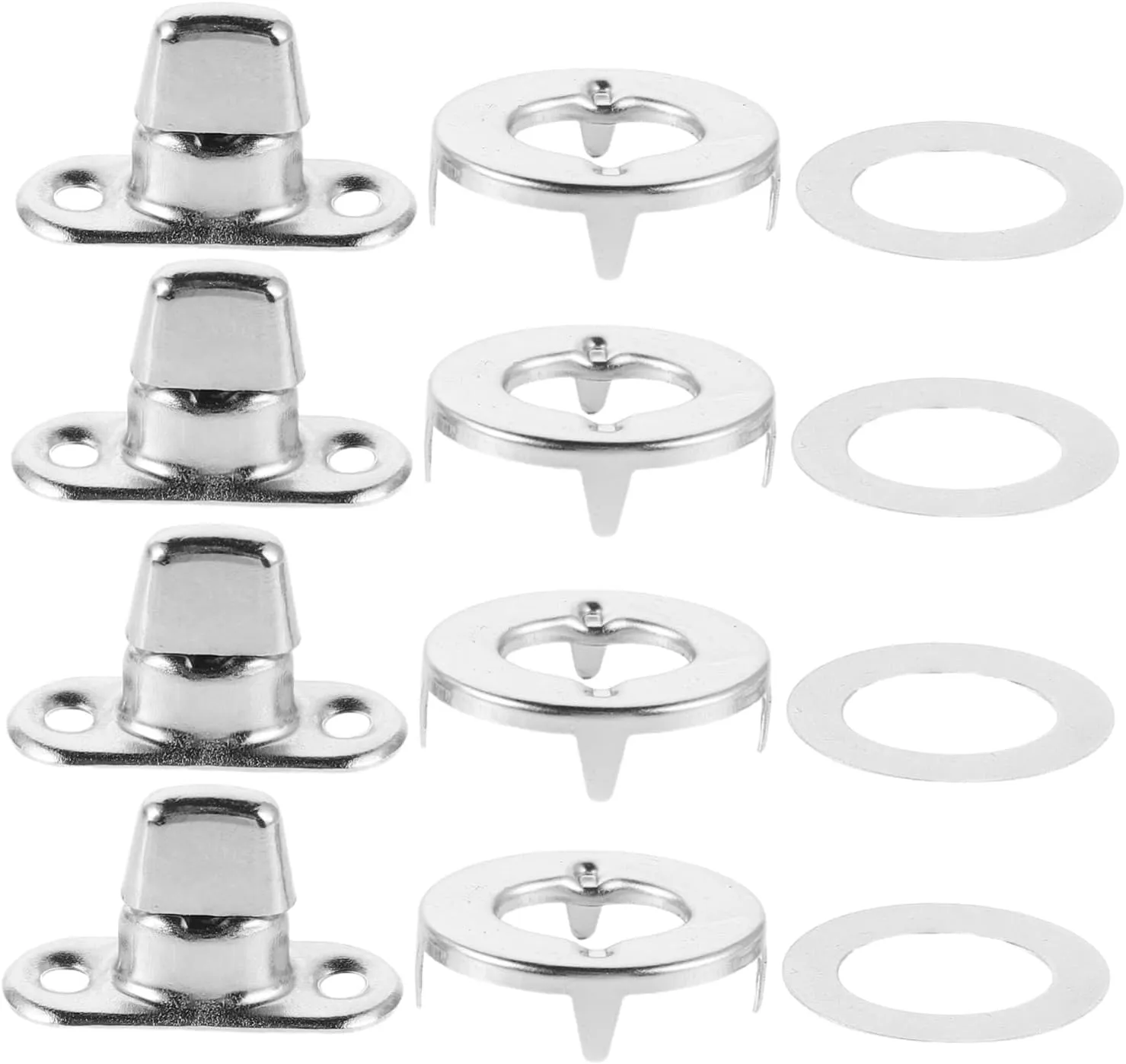 10 Sets Knob Lock Purses Handbag Closure Clip Metal Bag Closure Turn Lock for Wallet Handbag Turn Lock Handbag Craft Supplies Turn Button Fasteners Briefcase Lock Zinc Alloy Silver