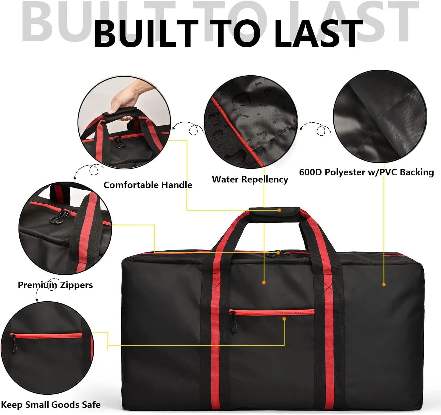 100L Large Duffle Bag for Travel 31.1” Diffle Bag - Overnight Weekender Camping, Storage for Men Women, 2 Pack