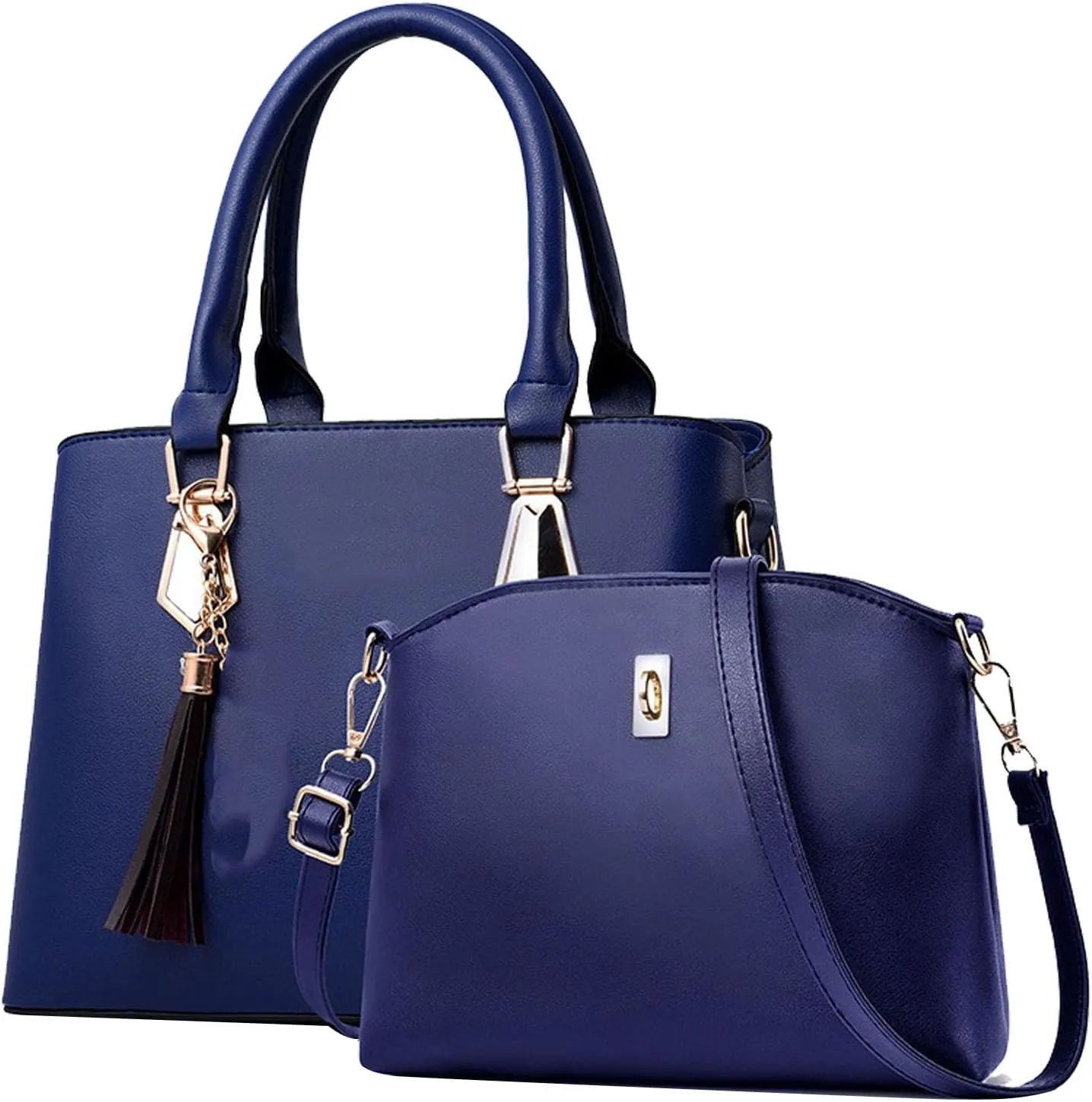 2PCS Women's Handbag Set, Large Capacity Fashionable PU Leather Shoulder Bag and Handbag, Ideal for Daily Use