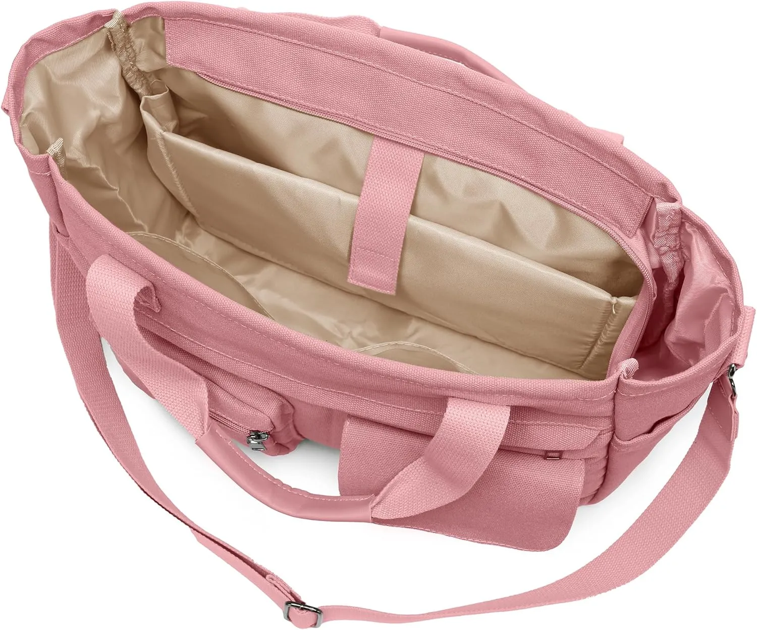 2Pcs/Set Large Canvas Tote Bag for Women, Laptop Work Bags Crossbody Shoulder Hobo Messenger Handbag Purse Travel Gym Totes