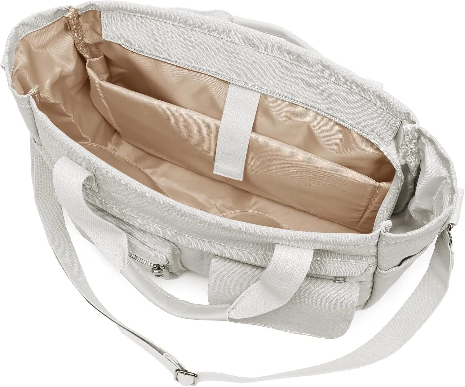 2Pcs/Set Large Canvas Tote Bag for Women, Laptop Work Bags Crossbody Shoulder Hobo Messenger Handbag Purse Travel Gym Totes
