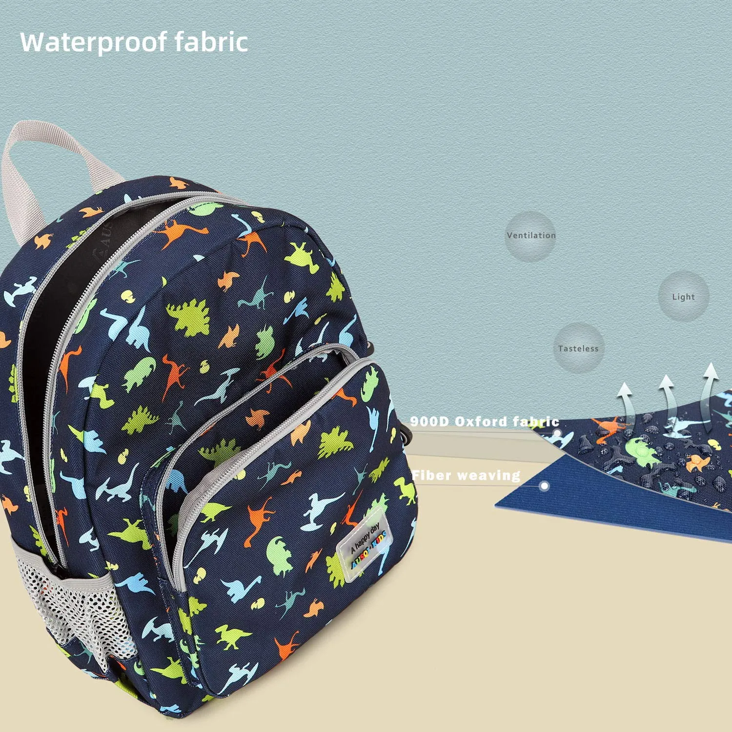 3D Dinosaur Backpack Toddler Backpacks for Boys and Girls Kids Backpack Waterproof Preschool Safety Harness Leash (Dinosaur Paradise)