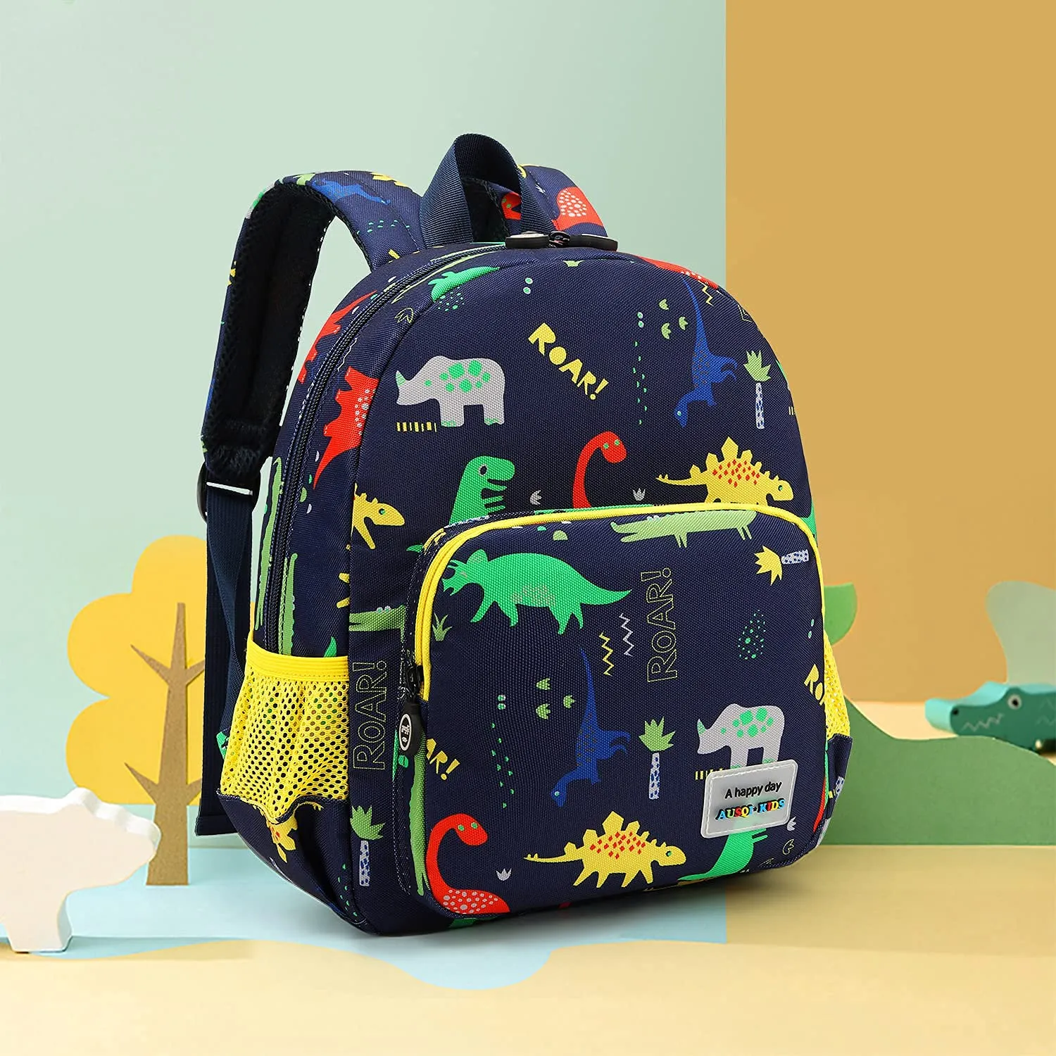 3D Dinosaur Backpack Toddler Backpacks for Boys and Girls Kids Backpack Waterproof Preschool Safety Harness Leash (Roar)