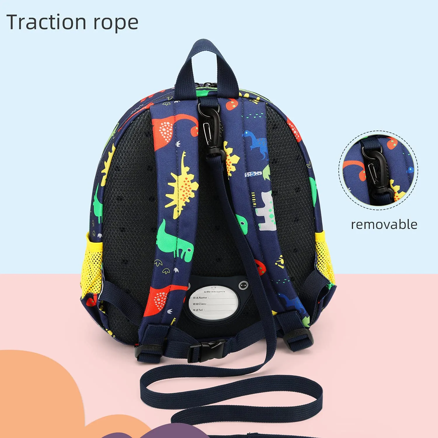 3D Dinosaur Backpack Toddler Backpacks for Boys and Girls Kids Backpack Waterproof Preschool Safety Harness Leash (Roar)
