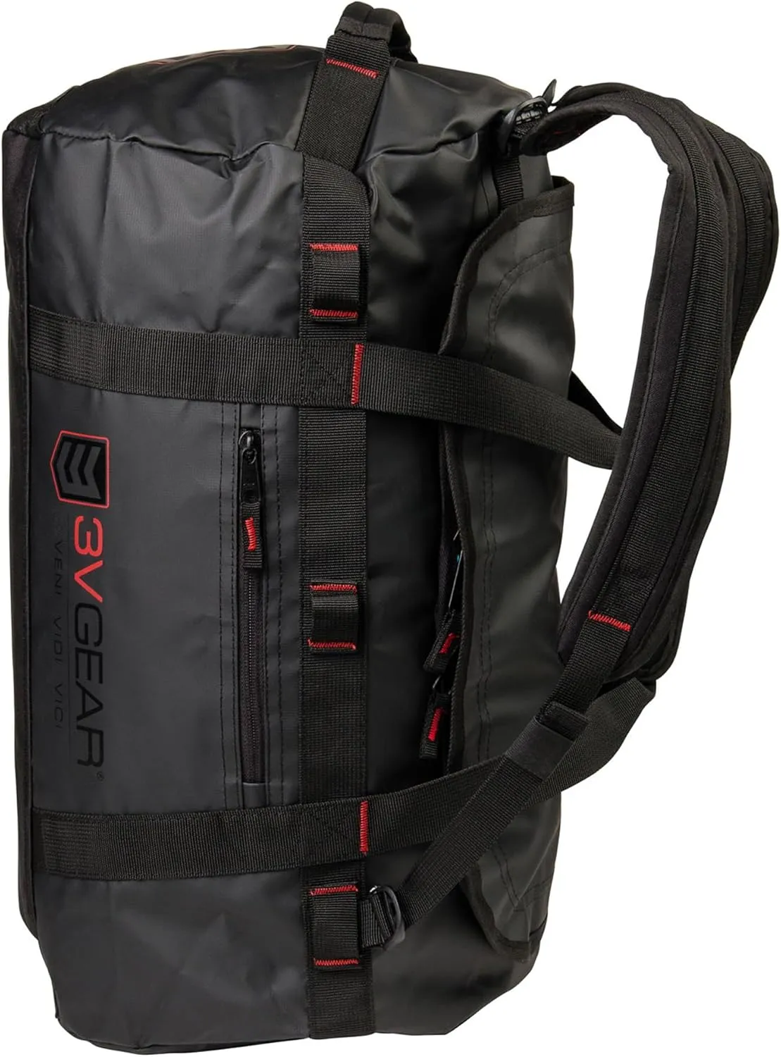 3VGEAR Smuggler Adventure Duffel Bag, 85L - Duffel Bag for Travel, Gym and Sports, Backpack, Handle Carry, Large D-Shaped Opening, Removable Straps - 85 Liters