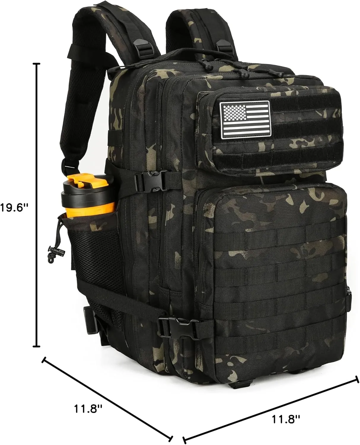 45L Tactical Assault Backpack 3 day assault pack with Molle Waterproof backpack Rucksack for Tactical Backpacks