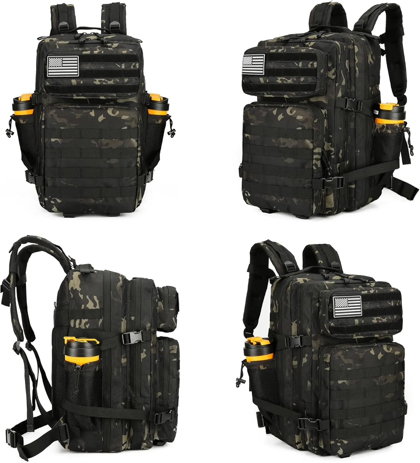 45L Tactical Assault Backpack 3 day assault pack with Molle Waterproof backpack Rucksack for Tactical Backpacks