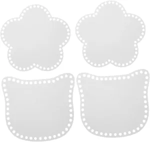 4pcs Acrylic Handbag Shaper Base Decorative Weaving Board for DIY Bags Baskets Durable Transparent Bottom Template for Crafting Present Making Versatile Stylish