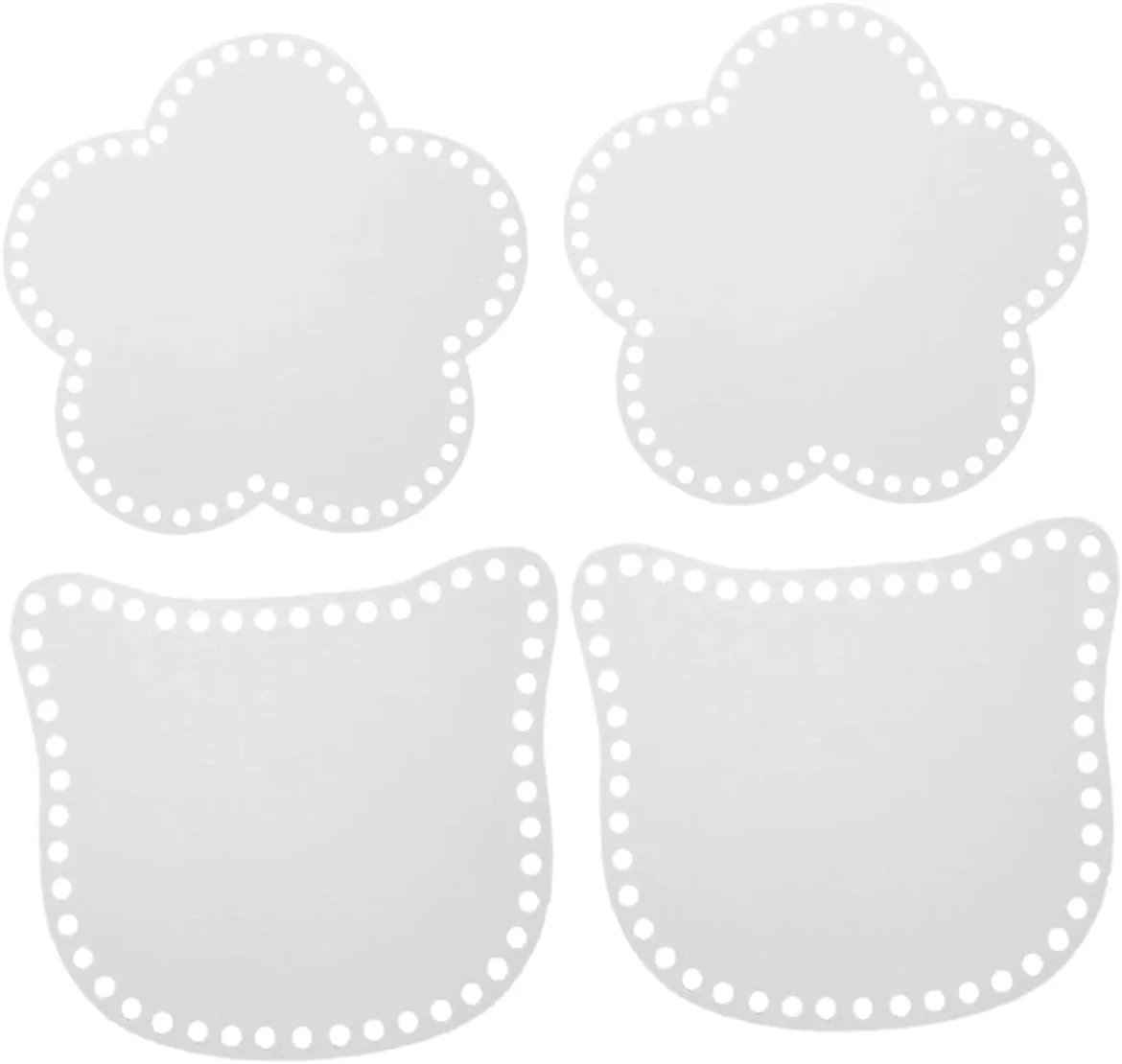 4pcs Acrylic Handbag Shaper Base Decorative Weaving Board for DIY Bags Baskets Durable Transparent Bottom Template for Crafting Present Making Versatile Stylish