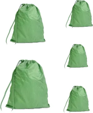 5 Pack ESD Anti-Static Dust-Free Drawstring Bags for Electronics,Cleanroom Storage and Work,28x36cm Reusable Backpack (Green)