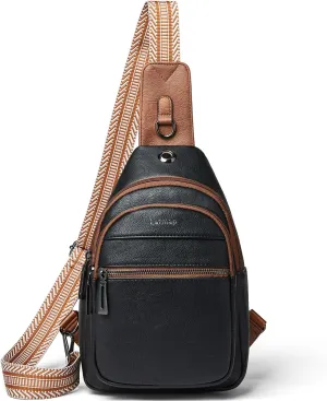 7L Sling Bag For Women Men Crossbody Shoulder Tote Blet Bags Backpack Fanny Pack Travel Purse Faux Leather