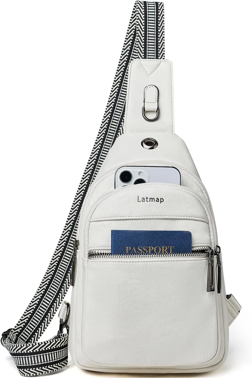 7L Sling Bag For Women Men Crossbody Shoulder Tote Blet Bags Backpack Fanny Pack Travel Purse Faux Leather