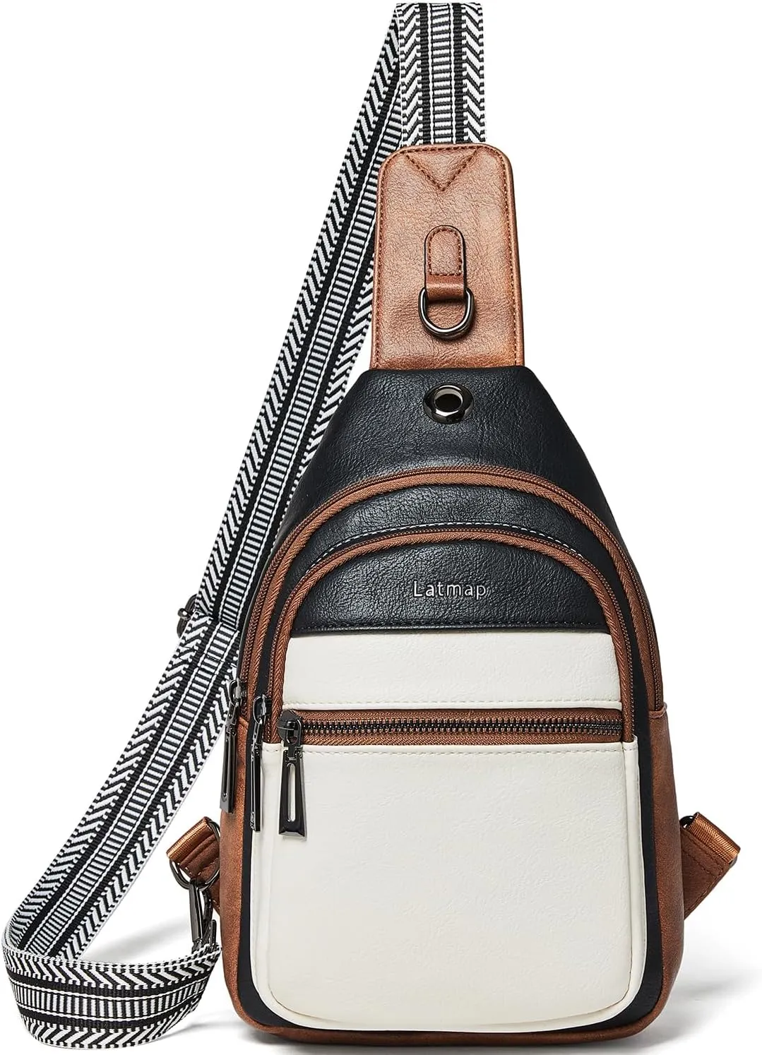7L Sling Bag For Women Men Crossbody Shoulder Tote Blet Bags Backpack Fanny Pack Travel Purse Faux Leather