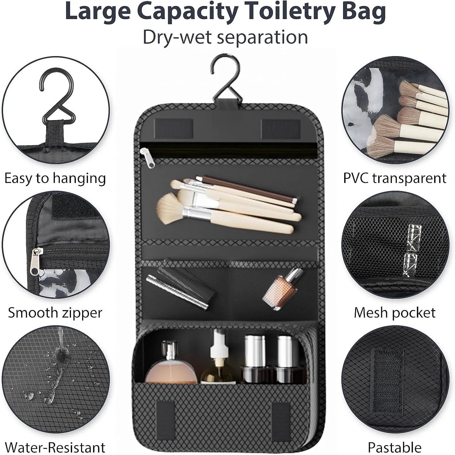 8 Set Packing Cubes for Travel - Double Zipper Compression Design, Space Saving, Sorting and Organizing Travel Luggage Items