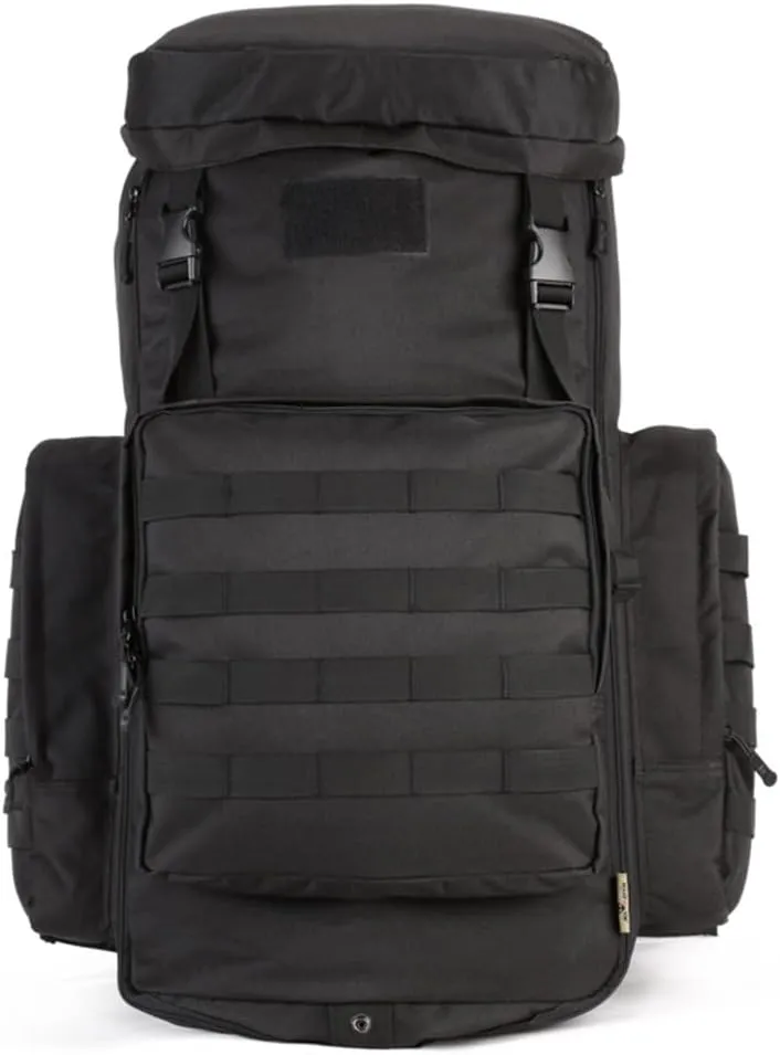 80L Nylon fabric Backpacks Camping Hiking Backpack Trekking Daypack Outdoor Backpacks, Black, One Size