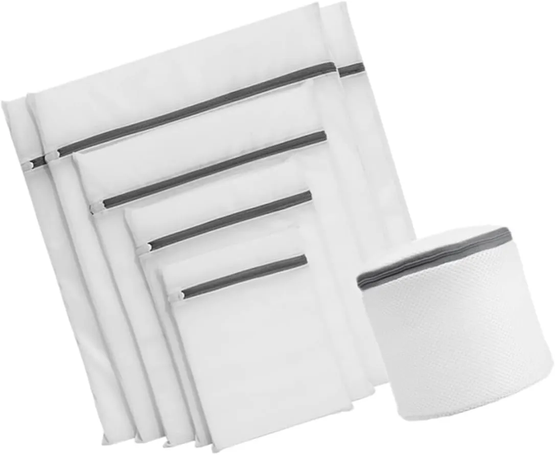 ABOOFAN 1 Set Zipper Wash Bags Multipurpose Mesh Laundry Bags for Underwear Clothes and Convenient Hidden Zipper Design for Easy Use Washing Machine