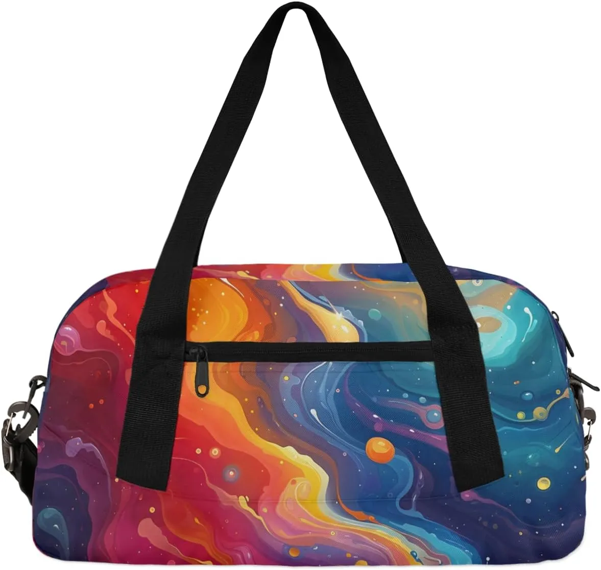 Abstract Liquid Kids Duffle Bag Boys Girls Small Sport Dance Gym Bag for Overnight Travel Weekender Carry On