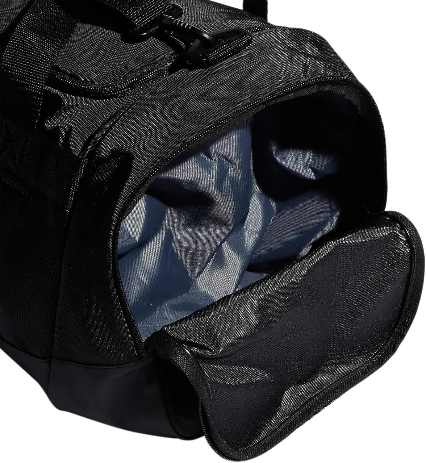 adidas Unisex Defender 4.0 Gym Duffel Bag for Men and Women, Black/Gold Metallic, Small (38L)