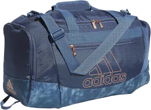 adidas Unisex Defender 4.0 Gym Duffel Bag for Men and Women, Preloved Ink Blue/Stone Wash Preloved Ink Blue/Rose Gold, Small (38L)