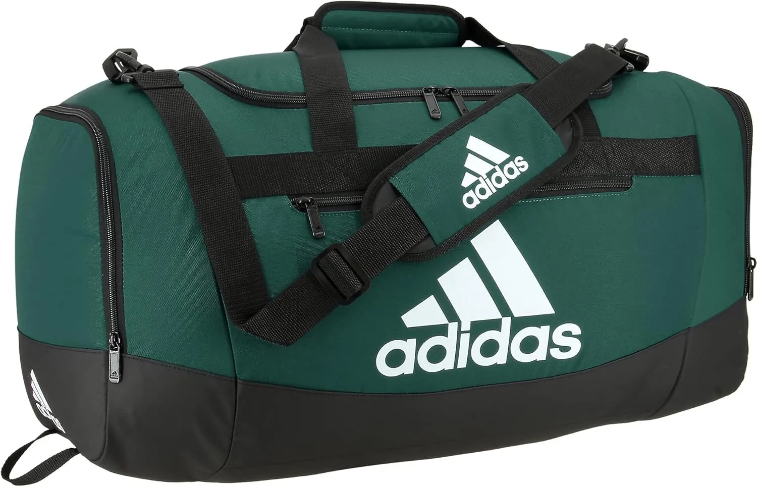 adidas Unisex Defender 4.0 Gym Duffel Bag for Men and Women, Team Dark Green, Medium (66L)