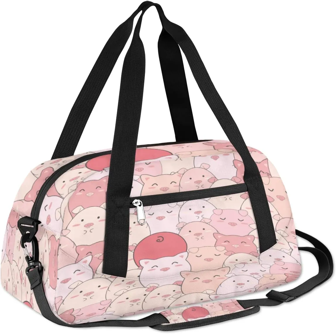 Adorable Pigs Gym Bag, Duffle Bag, Weekender Bag, Duffel Bag, Overnight Bag, Travel Duffel Bag, Dance Bag, Tote Bag, Beach Bag, Pool Bag, Gym Duffle Bag, Carry on Bag