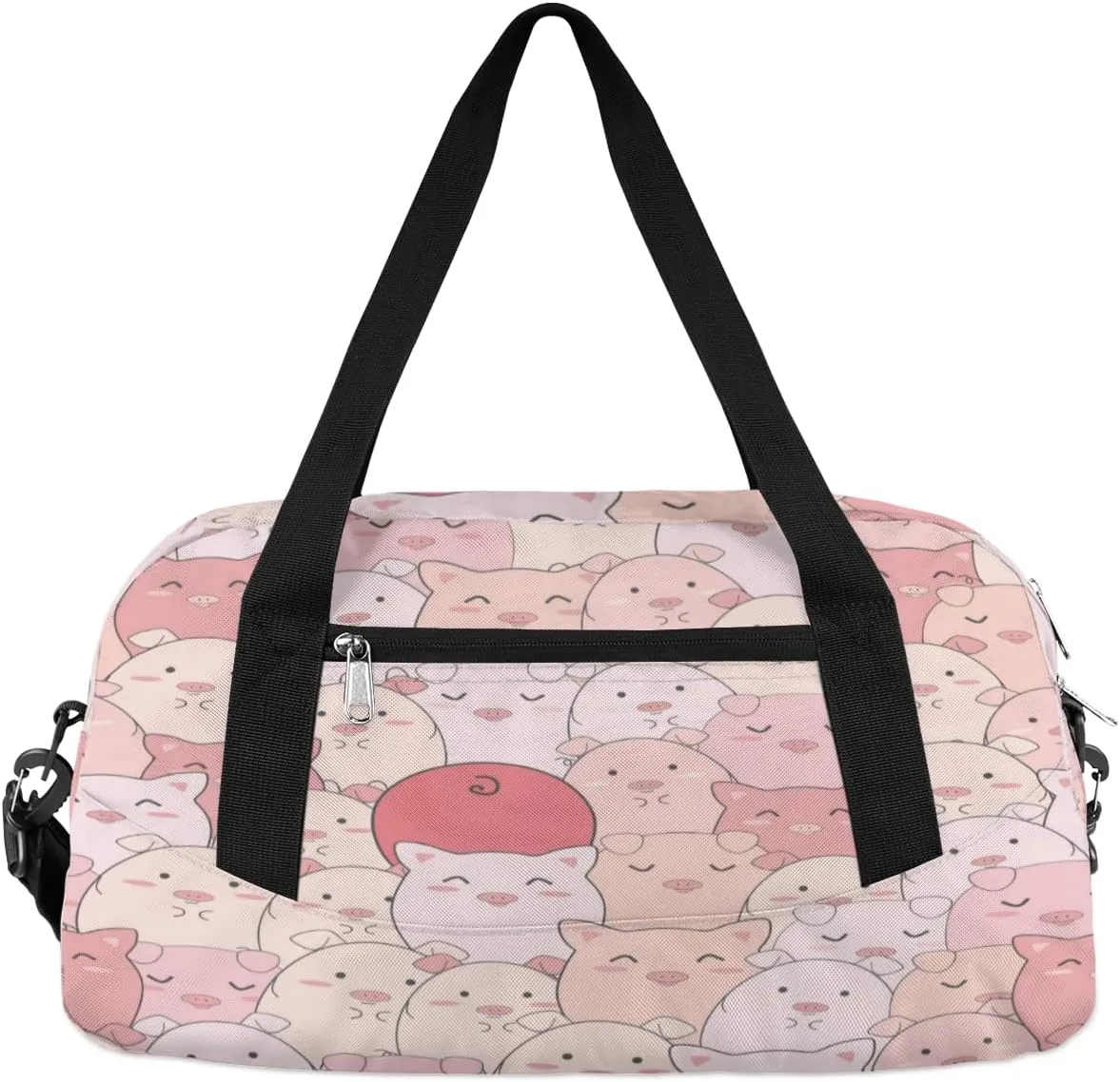 Adorable Pigs Gym Bag, Duffle Bag, Weekender Bag, Duffel Bag, Overnight Bag, Travel Duffel Bag, Dance Bag, Tote Bag, Beach Bag, Pool Bag, Gym Duffle Bag, Carry on Bag