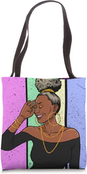 African American Shoulder Bags Melanin Women Tote Bag Pillow Tote Bag