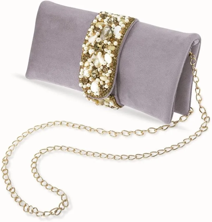 Aheli Clutch Purses Gift for Women Handmade Evening Bridal Handbags