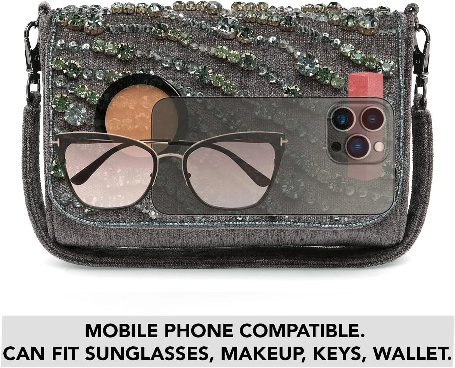 Aheli Clutch Purses Gift for Women Handmade Evening Sling Handbag Stylish Bridal Fashion Bag