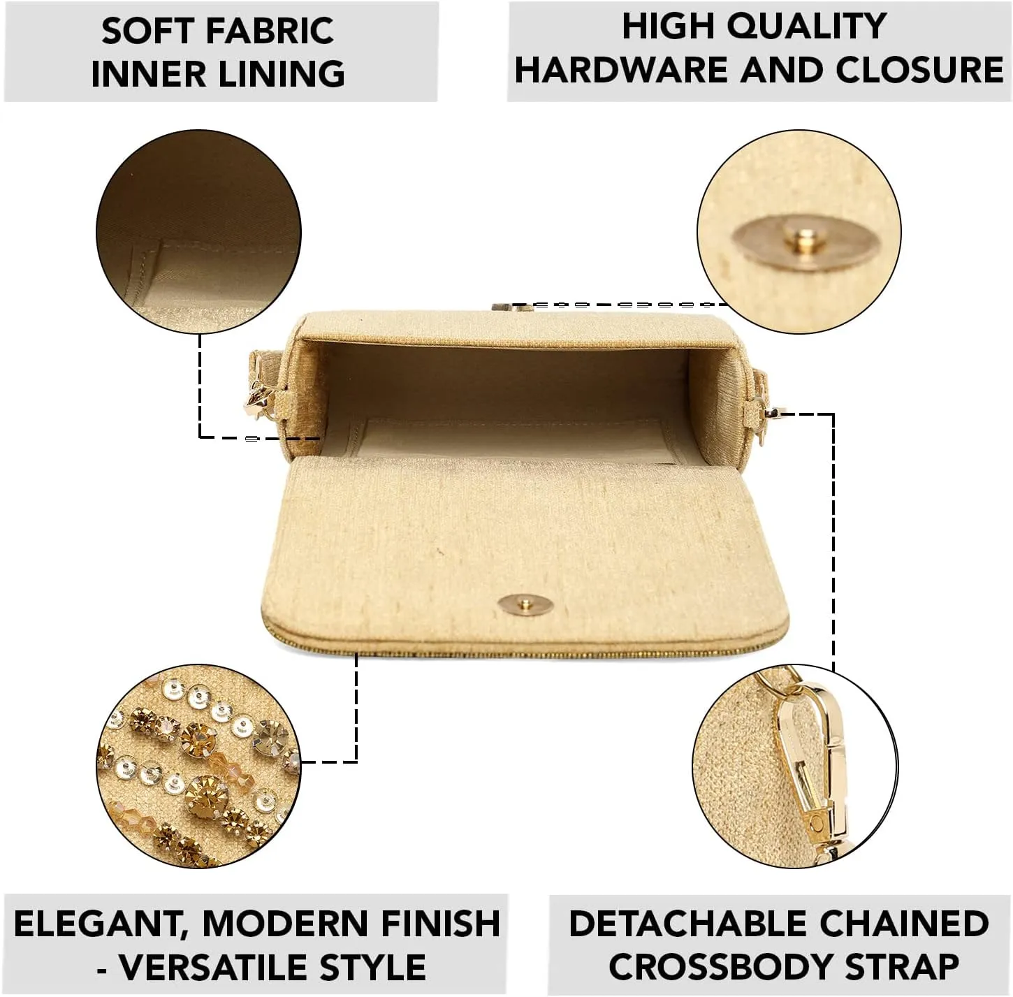 Aheli Clutch Purses Gift for Women Handmade Evening Sling Handbag Stylish Bridal Fashion Bag