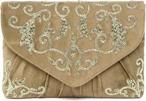Aheli Clutch Purses Gift for Women Wedding Handmade Evening Handbags Party Bridal Clutch
