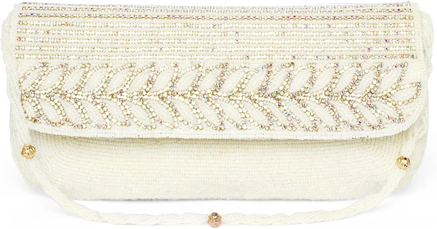 Aheli Clutch Purses Gift for Women Wedding Handmade Evening Handbags Party Bridal Clutch