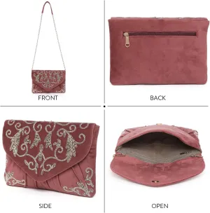 Aheli Clutch Purses Gift for Women Wedding Handmade Evening Handbags Party Bridal Clutch