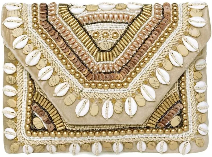 Aheli Clutch Purses Gift for Women Wedding Handmade Evening Handbags Party Bridal