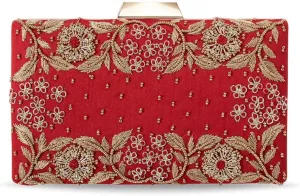 Aheli Clutch Purses Handmade Handbags for Wedding Evening Party Bridal Gift for Women