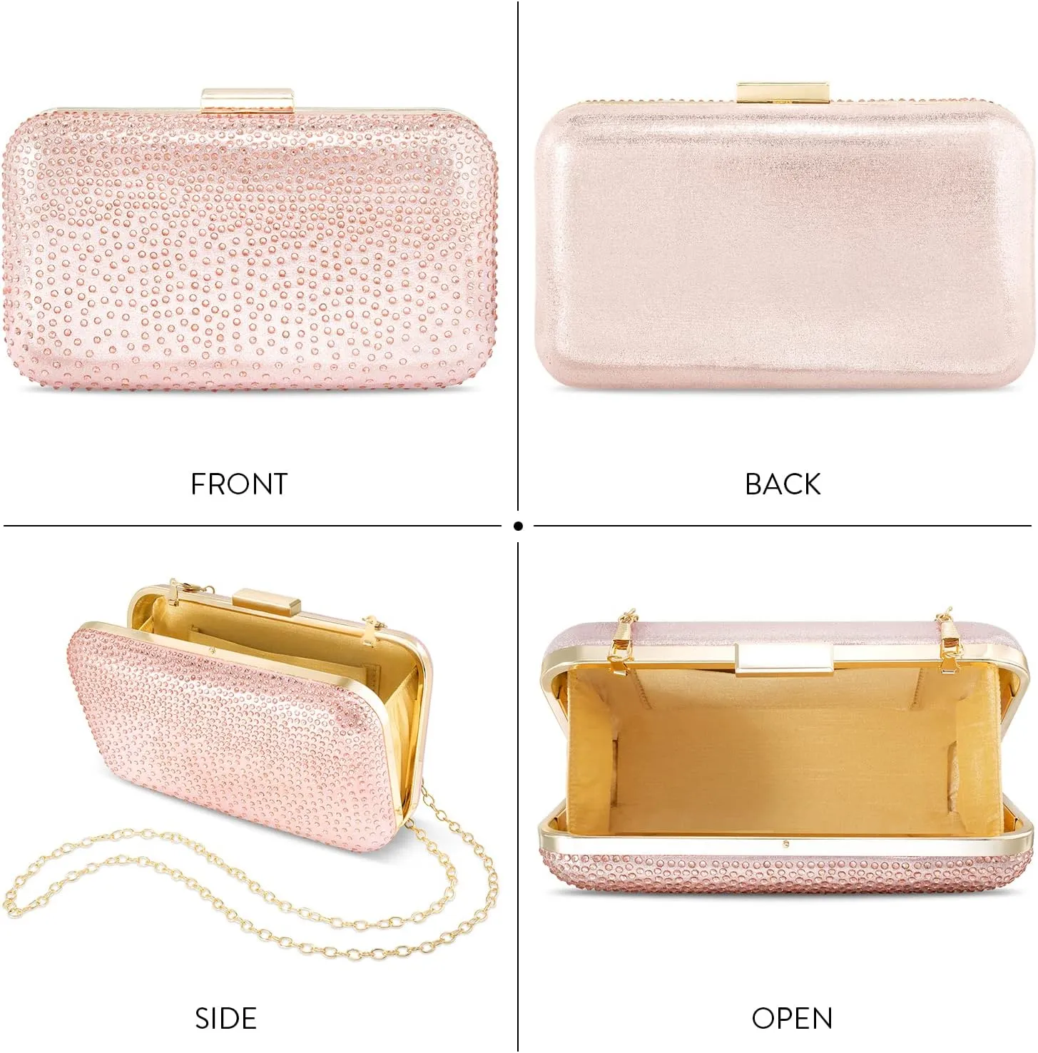 Aheli Clutch Purses Handmade Handbags for Wedding Evening Party Bridal Gift for Women