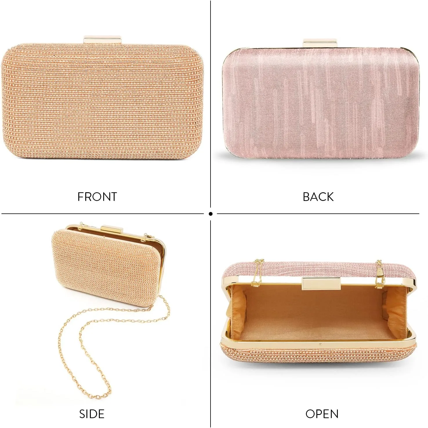 Aheli Clutch Purses Handmade Handbags for Wedding Evening Party Bridal Gift for Women