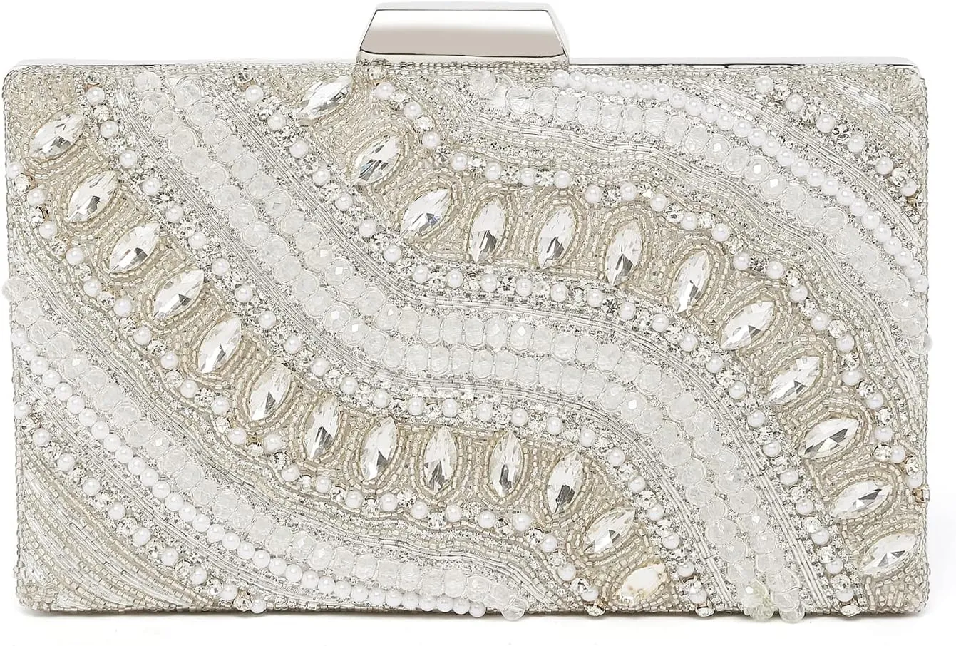 Aheli Clutch Purses Handmade Handbags for Wedding Evening Party Bridal Gift for Women