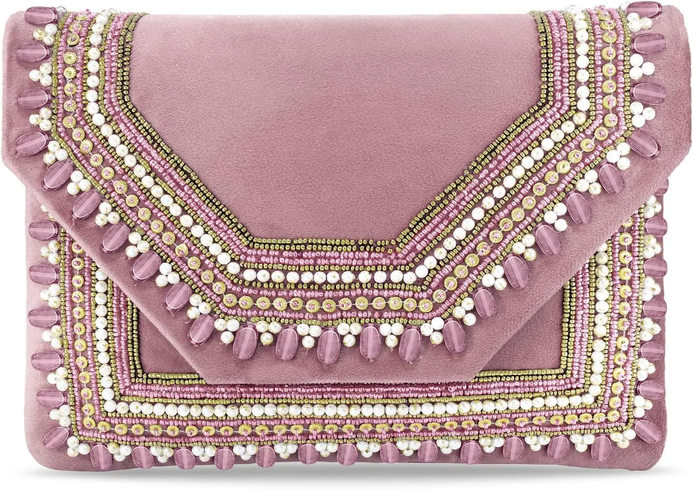 Aheli Clutch Women's Purse Bridal Bag for Casual Detachable Strap Evening Sling Bag Gift for Women
