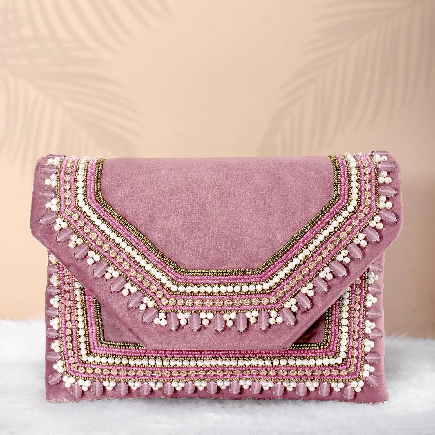 Aheli Clutch Women's Purse Bridal Bag for Casual Detachable Strap Evening Sling Bag Gift for Women
