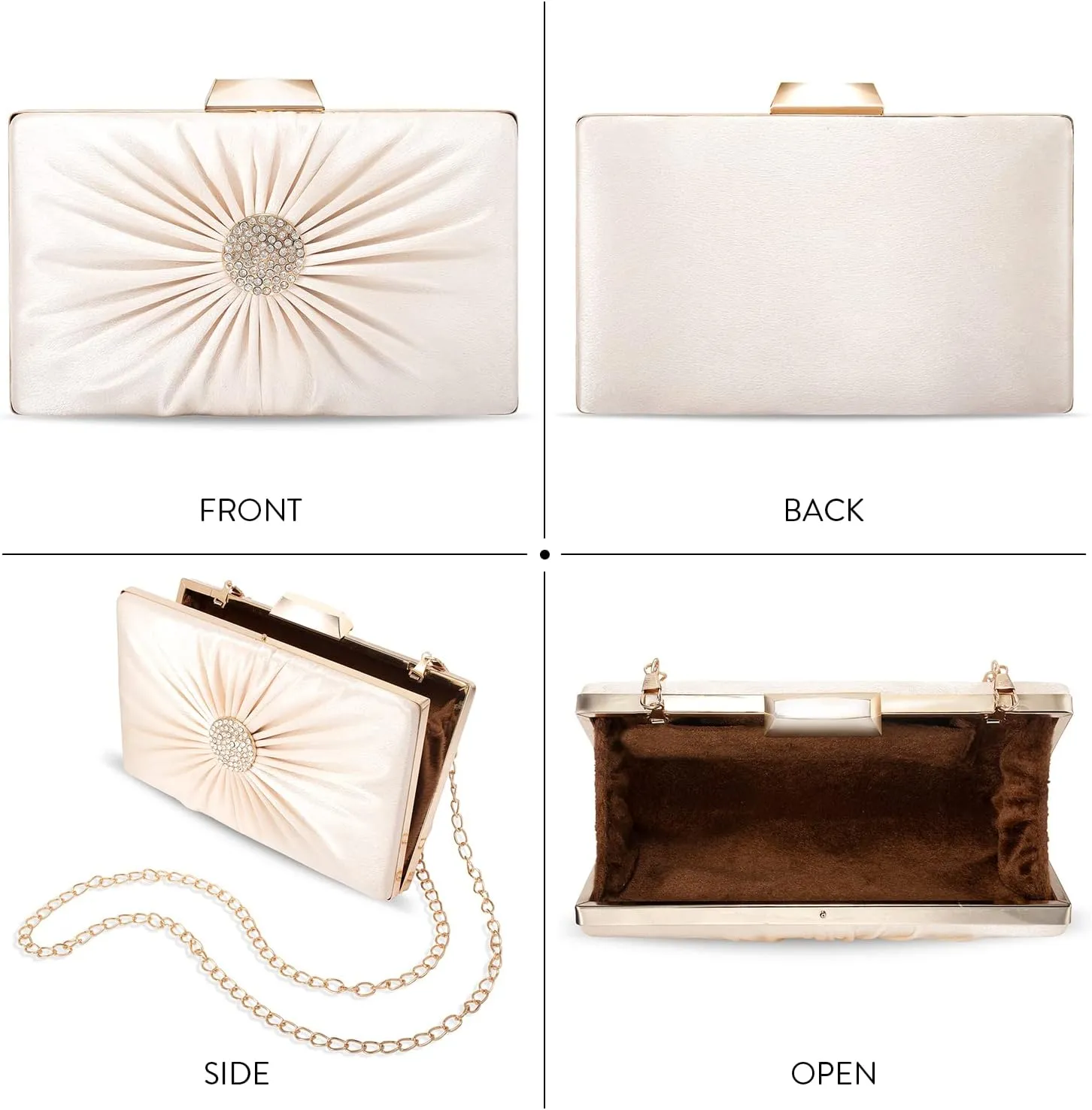 Aheli Indian Clutch Purses Gift for Women Occasion Handmade Evening Handbags Party Bridal