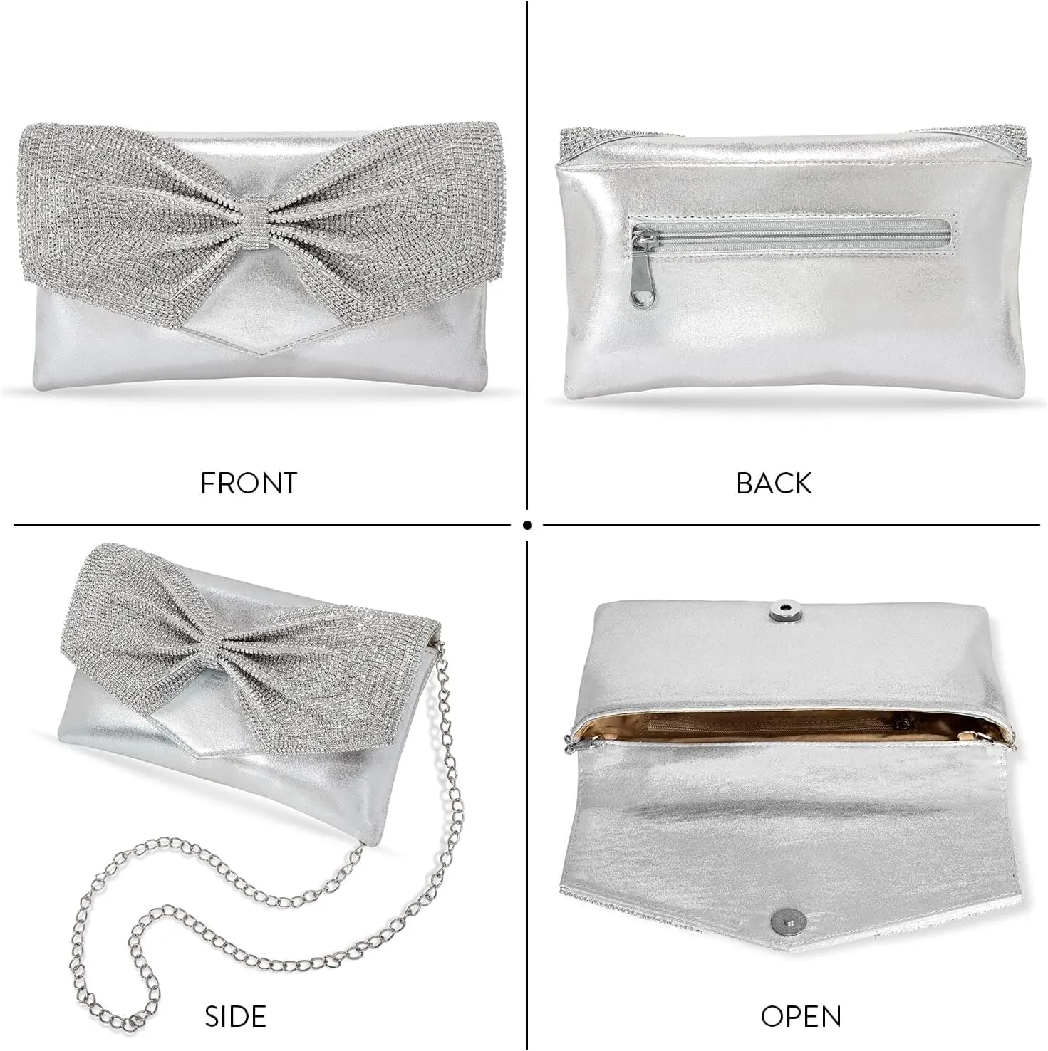 Aheli Indian Clutch Purses Gift for Women Wedding Handmade Evening Bridal Handbags Party
