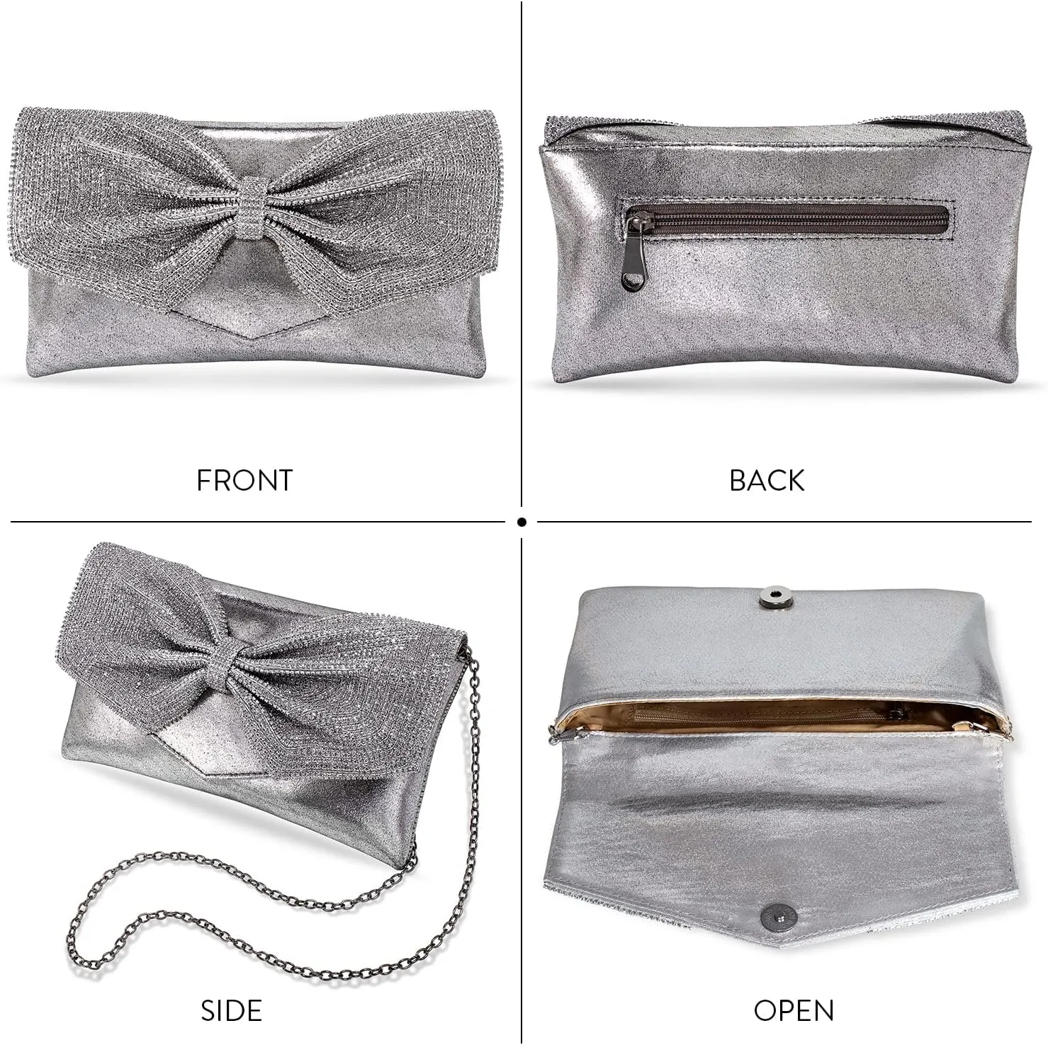 Aheli Indian Clutch Purses Gift for Women Wedding Handmade Evening Bridal Handbags Party