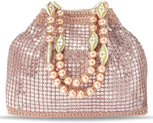 Aheli Indian Potli Bags Gift for Women Evening Bag Clutch Ethnic Bride Purse with Drawstring