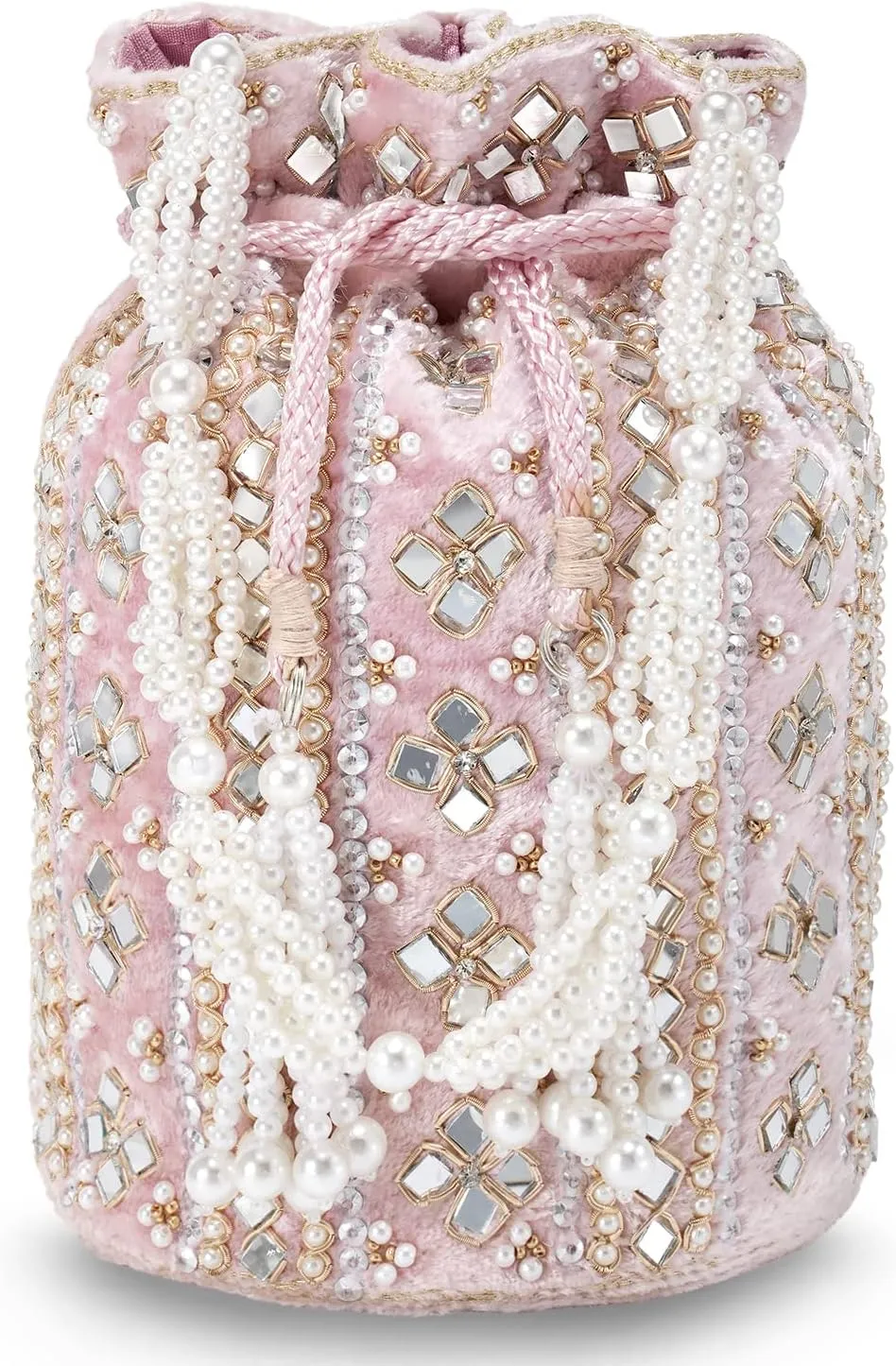 Aheli Indian Potli Bags Gift for Women Evening Bag Clutch Ethnic Bride Purse with Drawstring