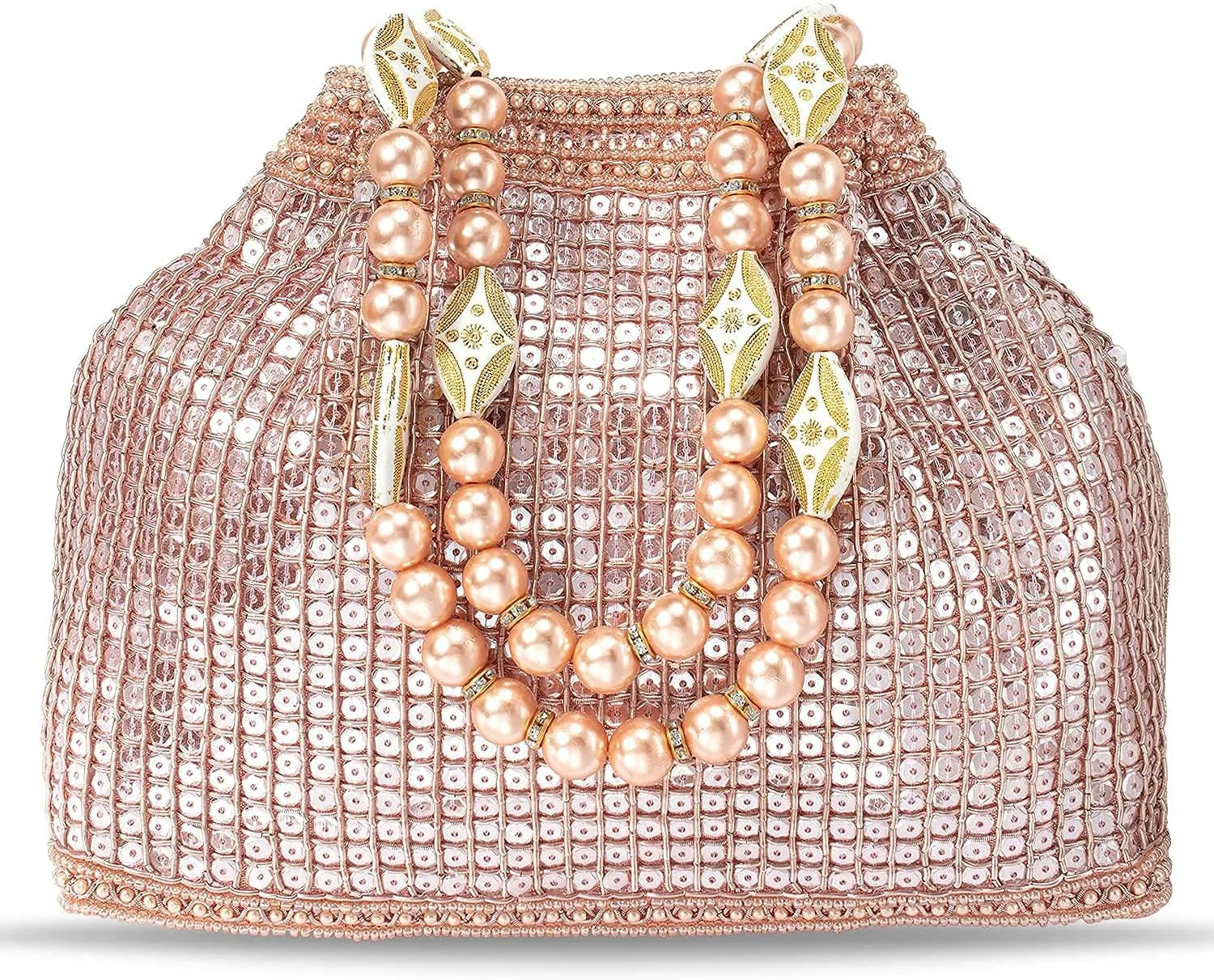 Aheli Indian Potli Bags Gift for Women Evening Bag Clutch Ethnic Bride Purse with Drawstring