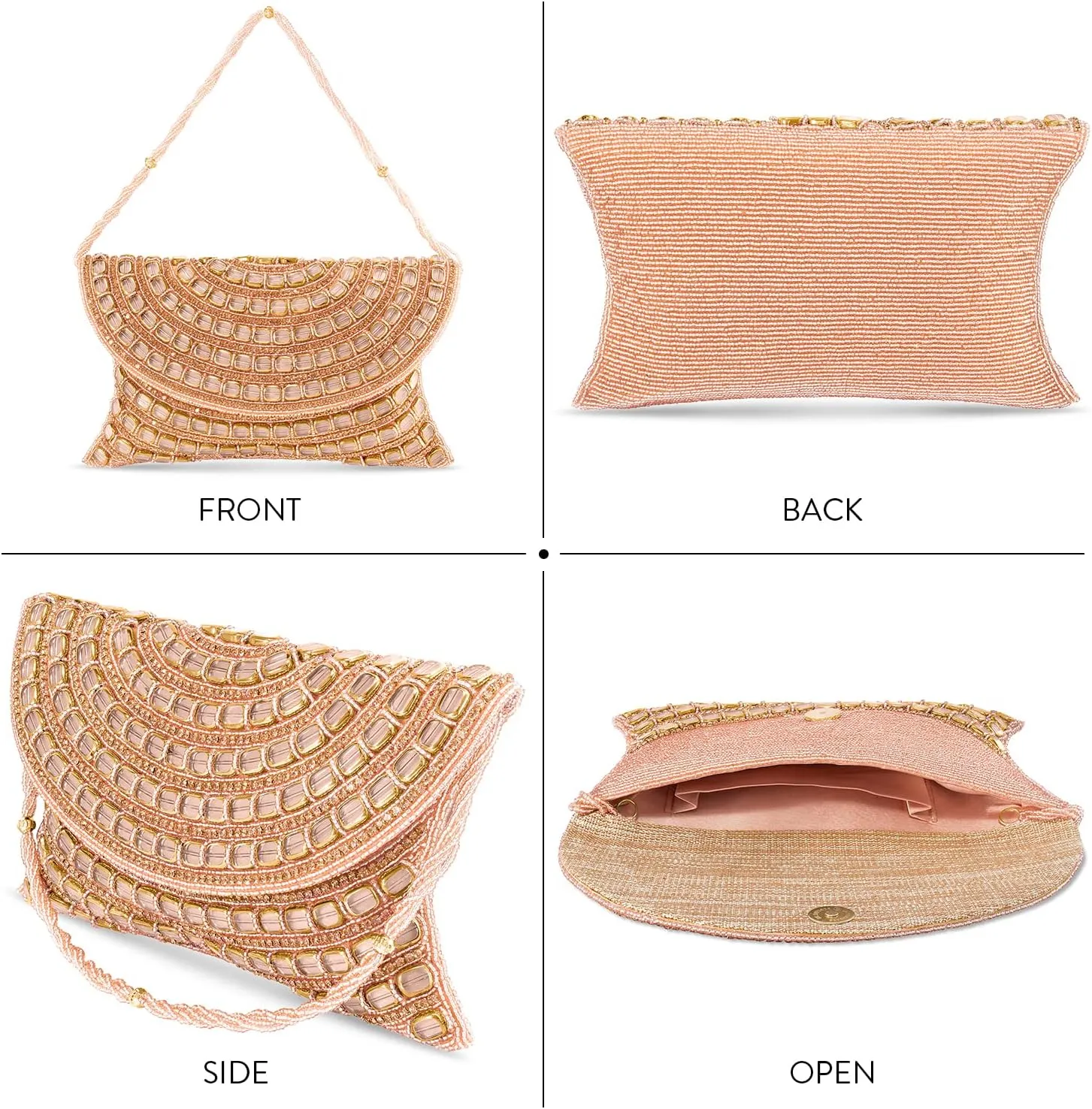 Aheli Indian Potli Bags Gift for Women Evening Bag Clutch Ethnic Bride Purse with Drawstring