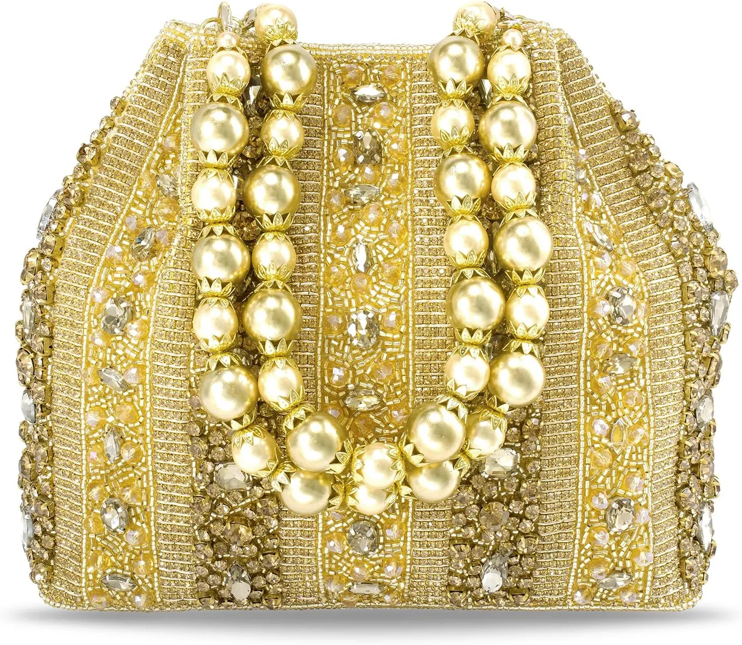 Aheli Indian Potli Bags Gift for Women Evening Bag Clutch Ethnic Bride Purse with Drawstring
